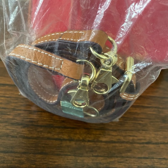 Structured Colorblock Black Gold 20 Lock Key Doctor's Satchel Bag Crossbody B12 - Picture 6 of 10